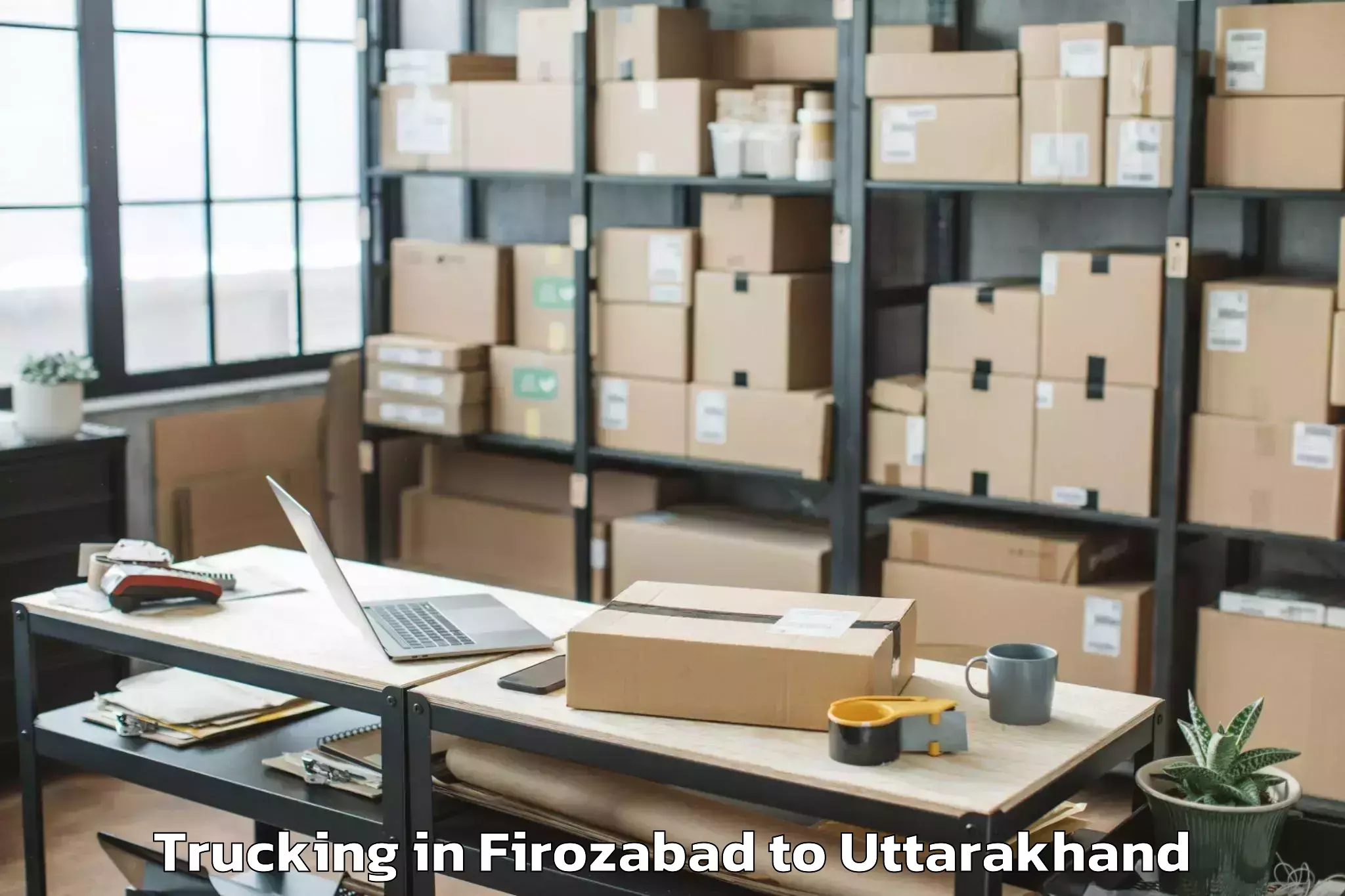 Book Firozabad to Chaukhutiya Trucking